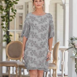 Sundance Gray Floral Mini Dress